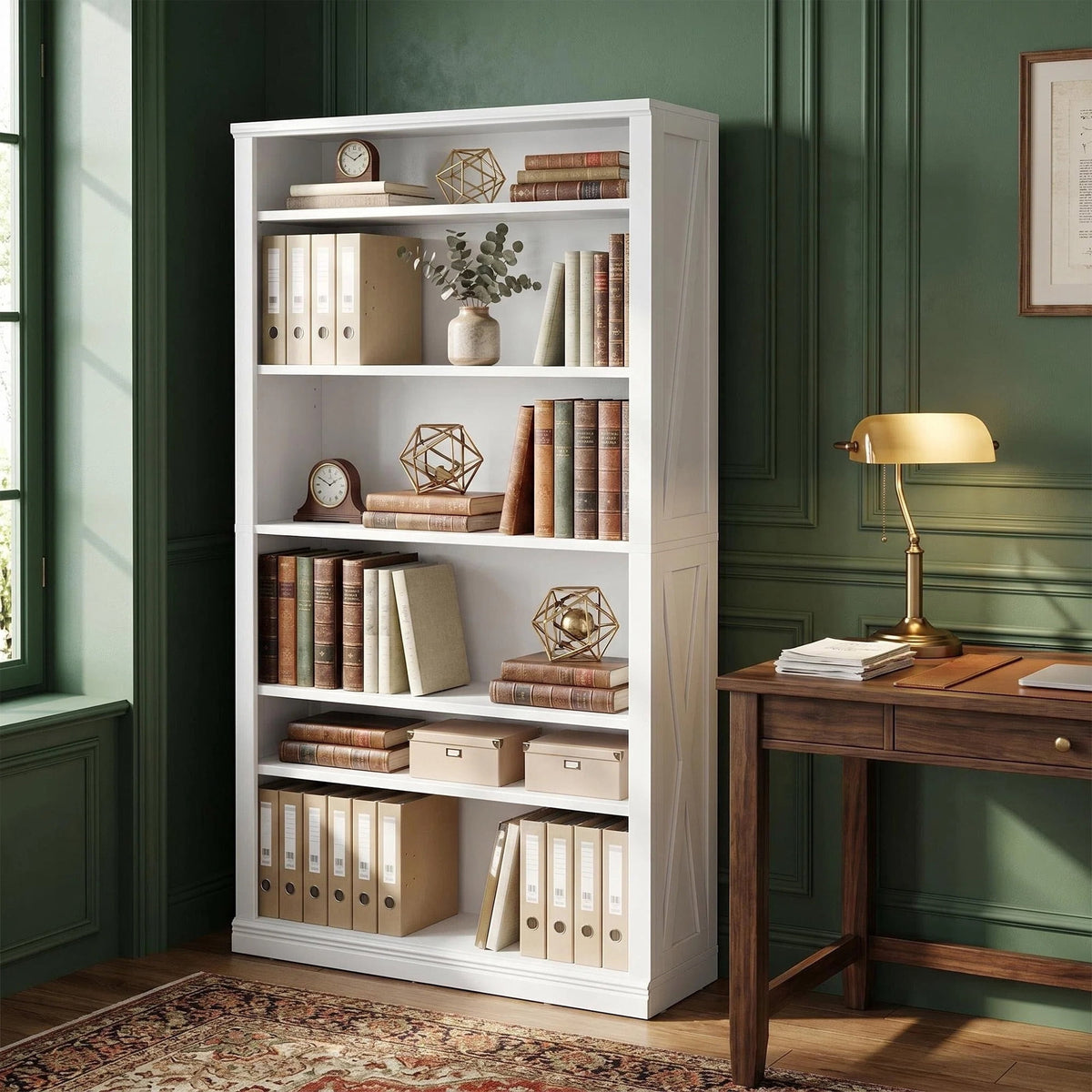 Hzuaneri 71.3"H Large Freestanding Farmhouse Shoe Storage Cabinet, Indoor Entryway & Living Room Shoe Organizer with Adjustable Shelves, 10‑Tier Shoe Cubby Unit Holds 46‑50 Pairs as Home Storage Furn