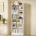 Hzuaneri Bookshelf, Bookcase, with 7 Shelves, Storage Shelf, Freestanding Shelf, for Living Room, Office, Bedroom, 24 x 60 x 199.2 cm, White BC11703X