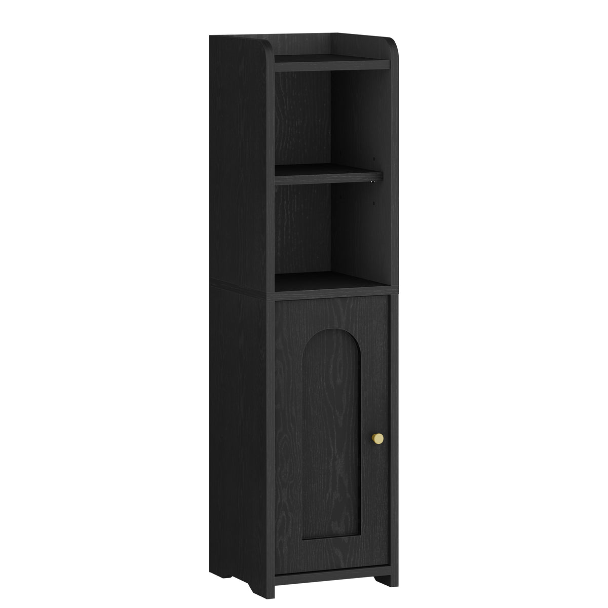 Hzuaneri Narrow Toilet Cabinet with Door, Adjustable Shelves for Bathroom