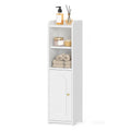 Hzuaneri Narrow Toilet Cabinet with Door, Adjustable Shelves for Bathroom