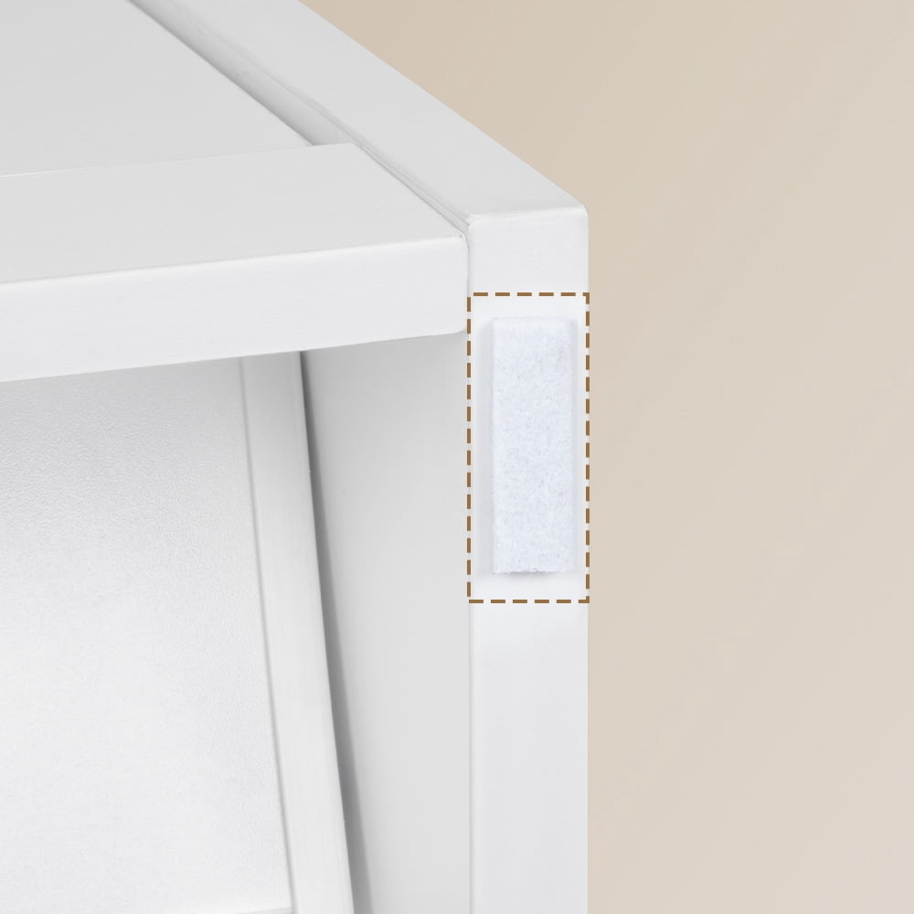 Hzuaneri 54.3" Tall Narrow Hidden Shoe Organizer, Freestanding Cabinet Featuring 3 Flip‑Top Drawers, Adjustable Shelves and Gold Handles, Stores 18‑24 Pairs, for Entryway, White