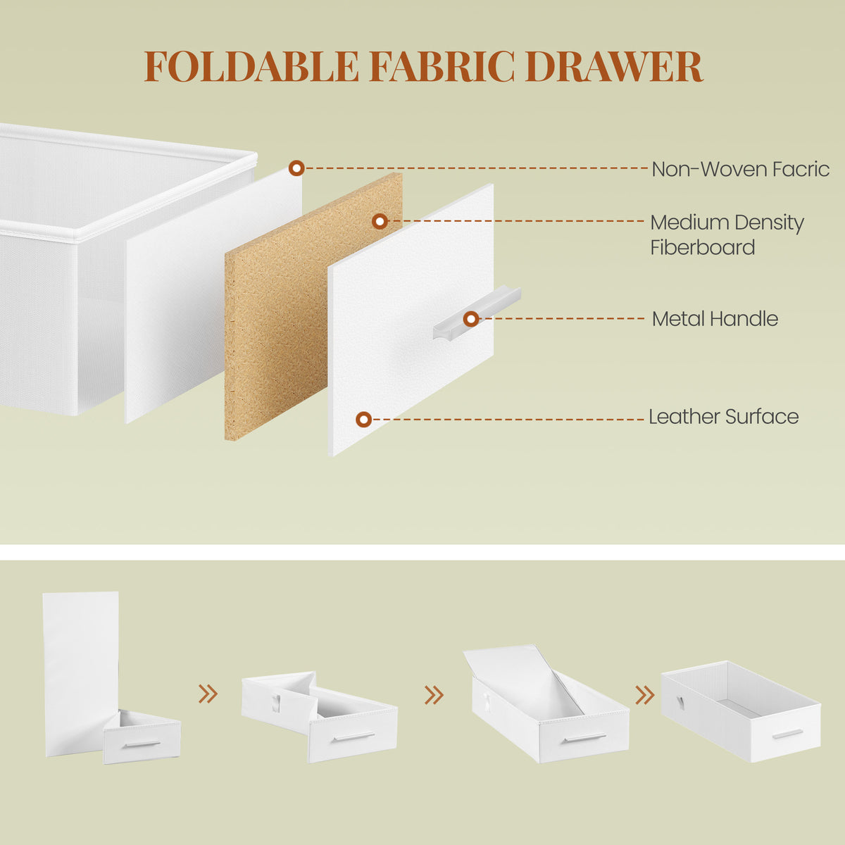 HEXCELEN Side Table, Narrow Nightstand, Bedside Table with 3 Drawers and 1 Open Compartment, Sofa Table, for Bedroom, Living Room, 60 × 30 × 66.6 cm, Modern White 336103W