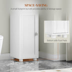 HEXCELEN Bathroom Cabinet, Narrow Tall Bathroom Cabinet, Bathroom Tall Cabinet with 2 Doors and 1 Drawer, Adjustable Shelves, Open Compartment, Space-Saving Bathroom Shelf, 28 x 28 x 180 cm, White, 480013X