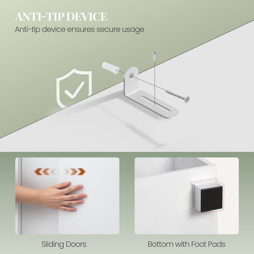 HEXCELEN Vanity Unit, Bathroom Cabinet, 1 Drawer and 2 Cabinet Doors, Bathroom Vanity Unit with Feet, Adjustable Shelf, White 30 x 80 x 63 cm 506503X