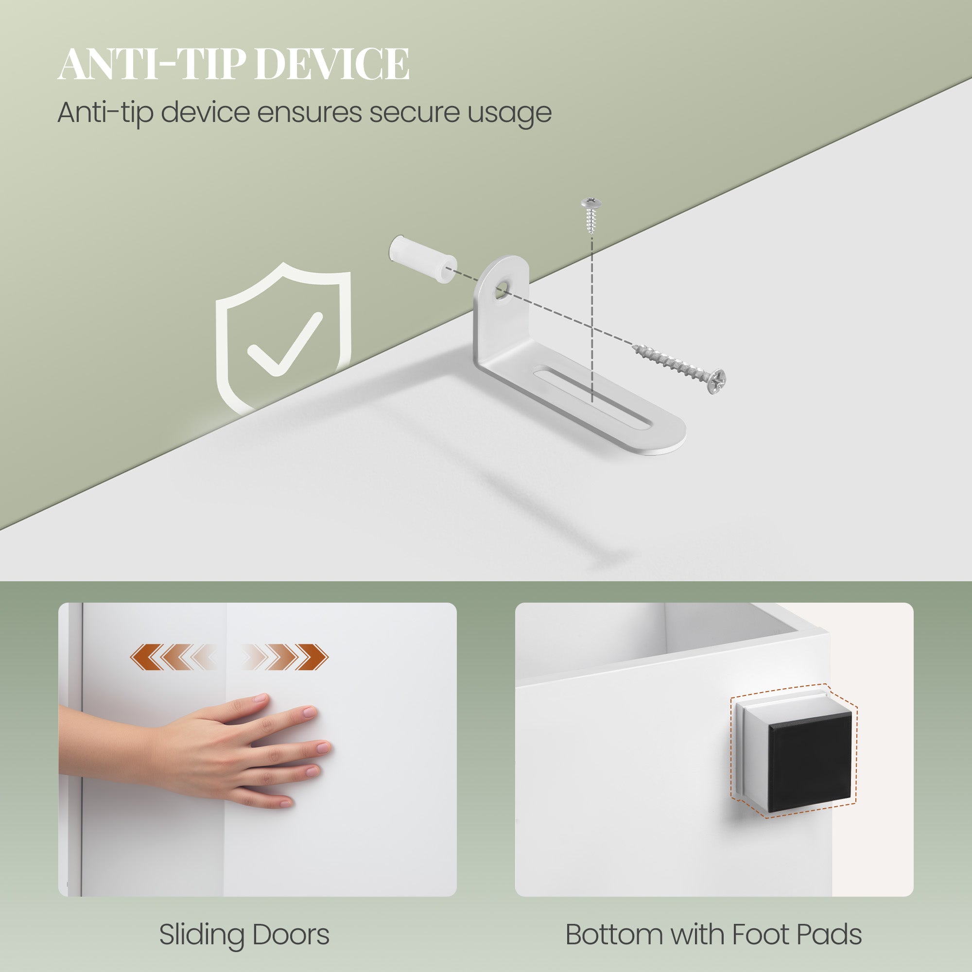 HEXCELEN Vanity Unit, Bathroom Cabinet, 1 Drawer and 2 Cabinet Doors, Bathroom Vanity Unit with Feet, Adjustable Shelf, White 30 x 80 x 63 cm 506503X