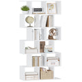 HEXCELEN Bookcase, 6 Tier Bookshelf, Office Bookshelf, Storage Shelf, Display Shelf, Freestanding Bookcase, for Living Room, Bedroom, Office, Modern Style, 29 x 78.6 x 188.4 cm, White, 661803X