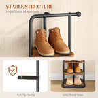 HEXCELEN Shoe Rack, 10-Tier Shoe Rack, Narrow Vertical Shoe Rack, Adjustable Shelf, for Entryway, Living Room