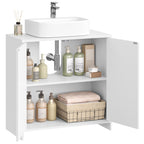 Hzuaneri Vanity Unit, Bathroom Cabinet, Adjustable Shelves, Bathroom Cabinet with 2 Doors, Freestanding, Modern, 30 x 60 x 60 cm, White BC00603X