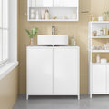 Hzuaneri Vanity Unit, Bathroom Cabinet, Adjustable Shelves, Bathroom Cabinet with 2 Doors, Freestanding, Modern, 30 x 60 x 60 cm, White BC00603X