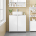 Hzuaneri Vanity Unit, Bathroom Cabinet, Adjustable Shelves, Bathroom Cabinet with 2 Doors, Freestanding, Modern, 30 x 60 x 60 cm, White BC00603X