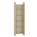 Hzuaneri Bookcase, Shelf, Standing Shelf, Office Shelf, with 6 Compartments, Open, for Living Room, Study, Office, Room Divider, 24 x 48 x 170 cm, Oak Beige BC01116X