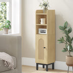 Hzuaneri Bathroom Cabinet, Bathroom Furniture, Narrow Cabinet, Adjustable Shelves, Space Saving, Easy Assembly, 20 x 20 x 83 cm, Light Oak BC08202Y