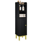 Hzuaneri Bathroom Cabinet, Narrow Bathroom Cabinet, Adjustable Shelves, Toilet Cabinet