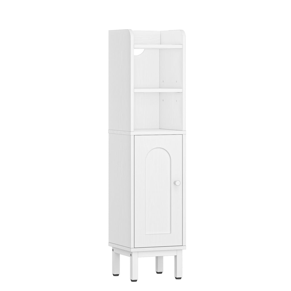 Hzuaneri Bathroom Cabinet, Bathroom Furniture, Narrow Cabinet, Adjustable Shelves, Space Saving, Easy Assembly, 20 x 20 x 83 cm, White BC08213W