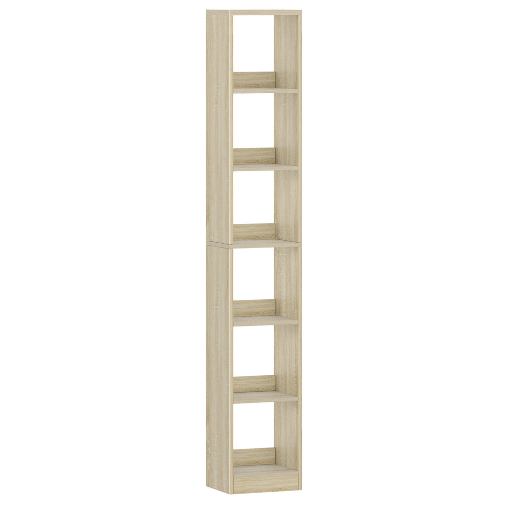 Hzuaneri Modern Bookcase, Open Wooden Storage Shelf for Living Room, Display Organizer