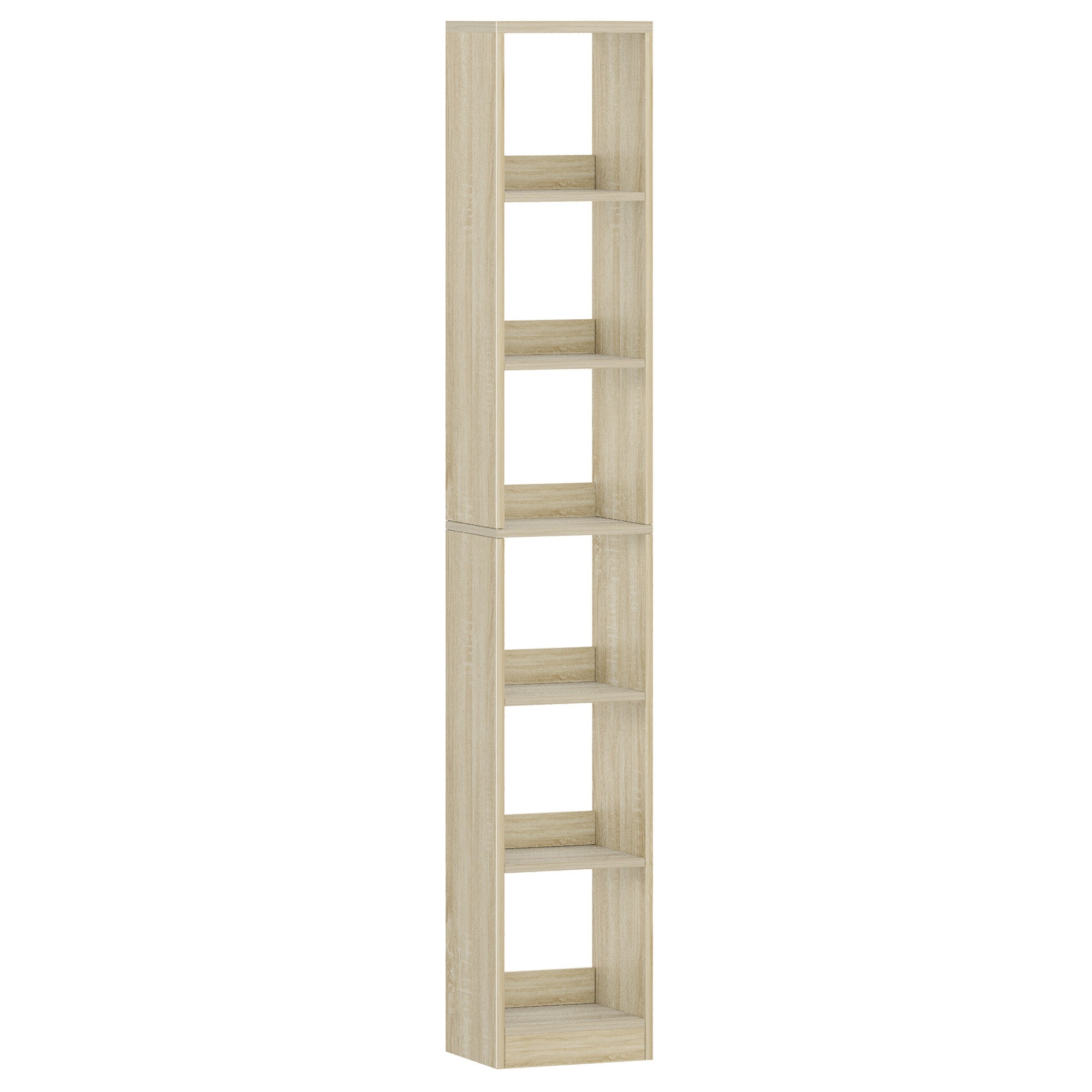 Hzuaneri Modern Bookcase, Open Wooden Storage Shelf for Living Room, Display Organizer