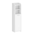 Hzuaneri Bathroom Cabinet, Narrow Bathroom Cabinet, Toilet Cabinet, Narrow Bathroom Shelf, Adjustable Shelves, Easy Assembly, 20 x 20 x 90 cm White BC22903X
