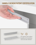 Hzuaneri vanity unit, 30 x 70 x 64 cm, bathroom cabinet with 1 door and 3 open compartments, base cabinet with adjustable shelves, freestanding vanity unit, white BC27903X