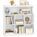 Hzuaneri Bookshelf, 8-Shelf Bookcase, Storage Shelf, Office Shelving, Freestanding Storage Shelf for Bedroom, Living Room, Study and Office 30 x 100 x 100 cm White BC33203X