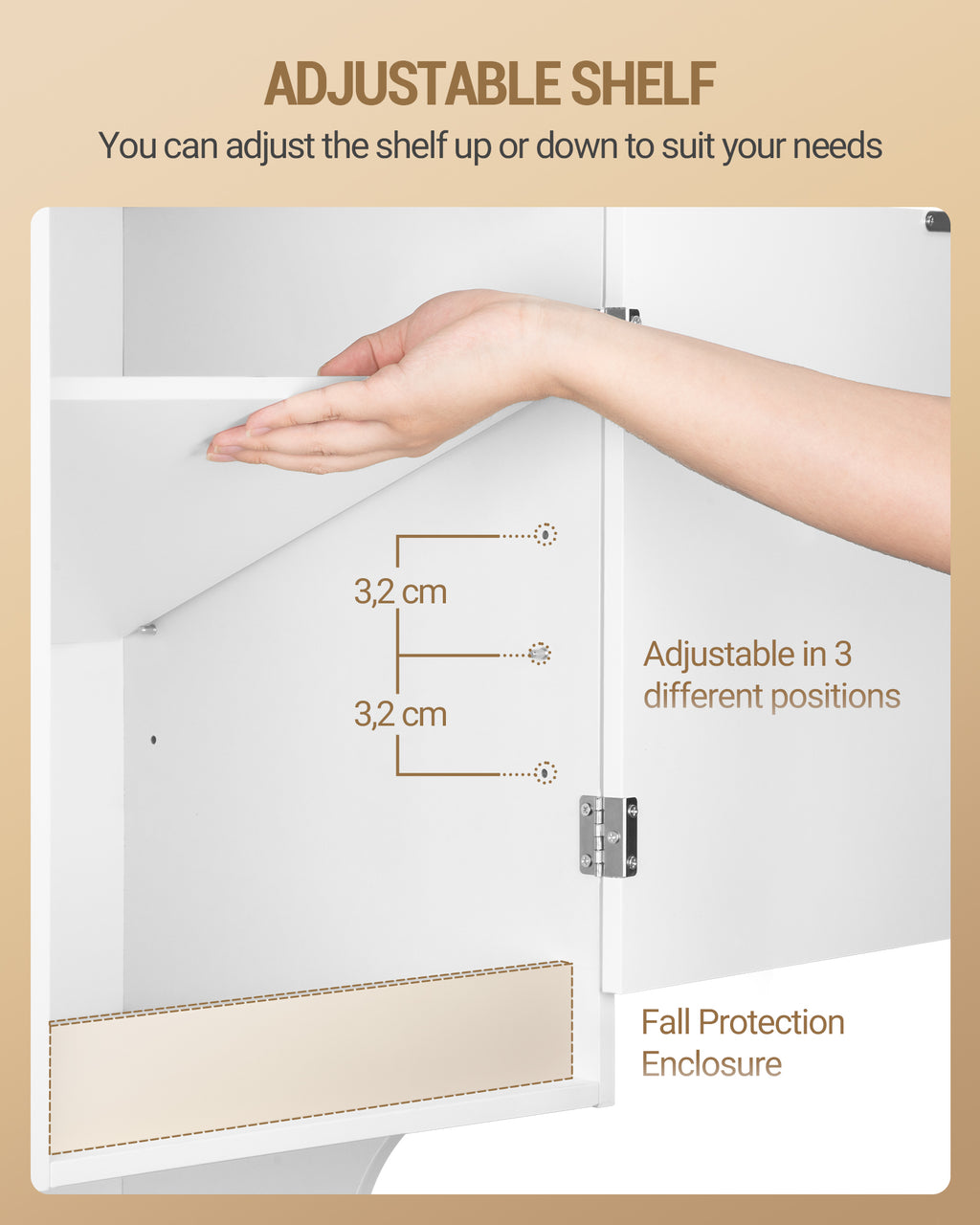 Hzuaneri Bathroom Cabinet with Laundry Basket, Laundry Cabinet with Drawer and Open Storage Space, Bathroom Cabinet with Laundry Hamper for Bathroom, Laundry Room, 40 x 40 x 174 cm, White BC43013X