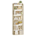 Hzuaneri  7-Tier Bookcase, Wooden Bookcase, Wooden Standing Shelf for Bedroom, Living Room and Study, 24 x 60 x 182 cm, Oak Colour BC70016X