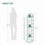 HEXCELEN Adjustable 8-Tier Vertical Shoe Rack, Space Saving Shoe Storage Unit
