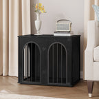 Hzuaneri Dog Cage Furniture, 68 cm Dog Box for Home, 3 Doors, Arch Door, Modern Dog Box Indoor for Dogs, Side Table, Dog Cage Heavy Duty,DFC85504B