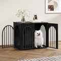Hzuaneri Dog Cage Furniture, 68 cm Dog Box for Home, 3 Doors, Arch Door, Modern Dog Box Indoor for Dogs, Side Table, Dog Cage Heavy Duty,DFC85504B