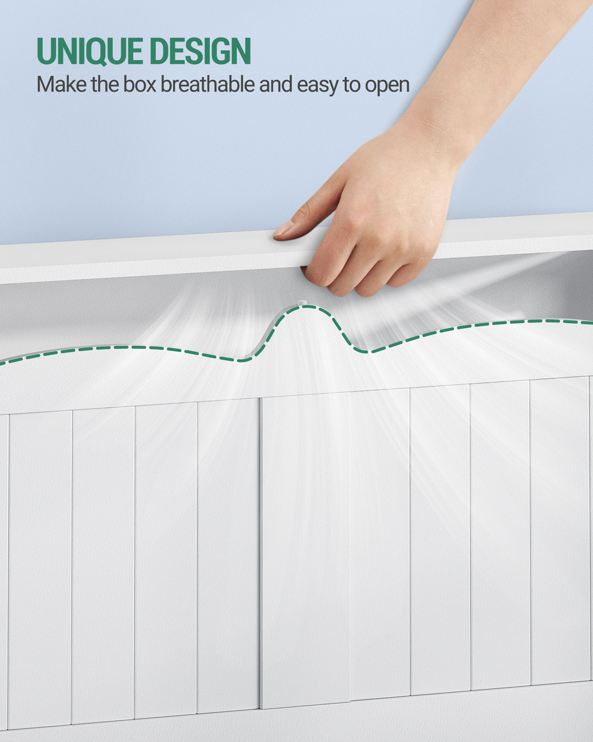Hzuaneri shoe bench, storage bench with chest, 2 safety hinges, barn style, 40 x 150 x 48 cm, suitable for entryway, hallway and bedroom, white SB01503X