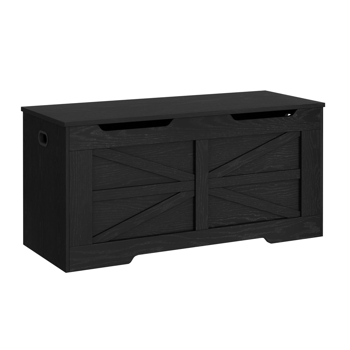 Hzuaneri 47.2" Storage Chest, Wooden Lift-Top Bench Trunk with 2 Hinges, Shoe Bench Organizer