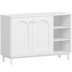 HEXCELEN  ‌Modern 2-Door Cabinet with Open Shelf, for Bathroom & Kitchen
