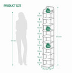 HEXCELEN  Adjustable Shoe Rack - Space-Saving Shoe Tower for Small Spaces