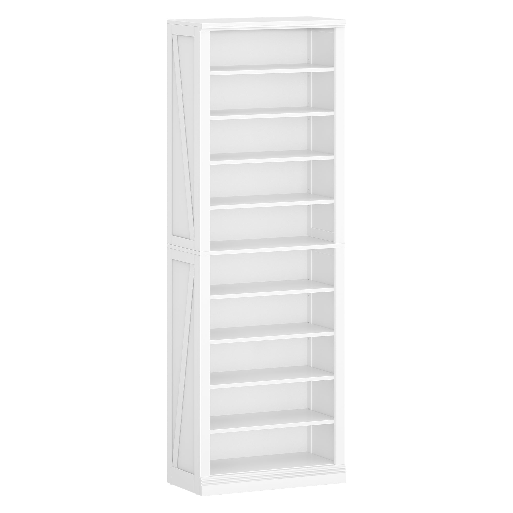 Hzuaneri Shoe Cabinet, Freestanding Shoe Cabinet with 27-30 Pairs, Adjustable Shelves, Shoe Cabinet for Entrance, Living Room, Bedroom, 10 Levels (62.5 W cm), White SR52603X